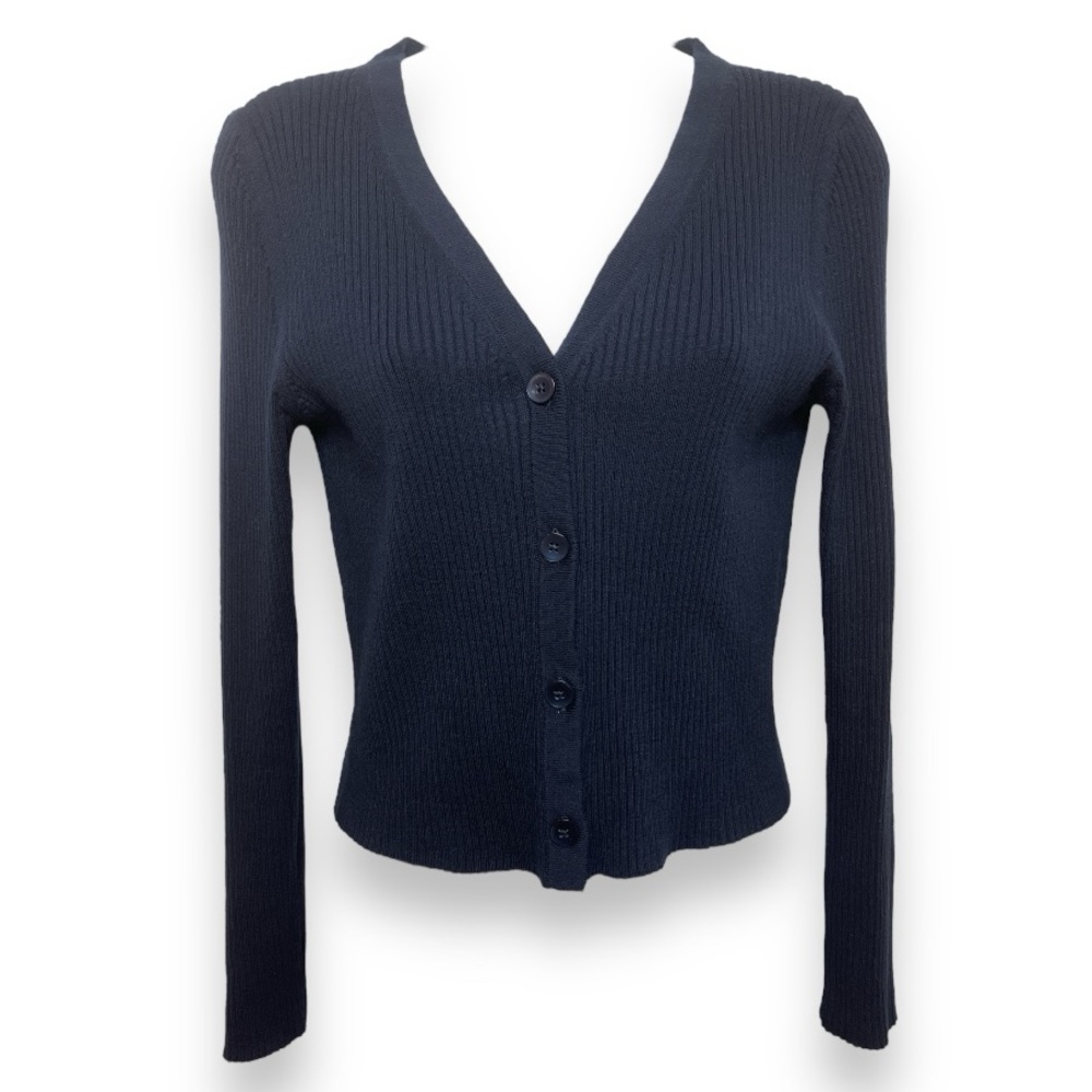 Banana Republic Navy Blue Ribbed Knit Cardigan GUC
